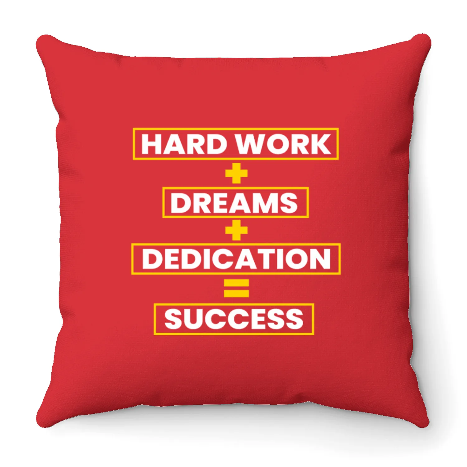 Success Quote Typography – Motivational Design Throw Pillows