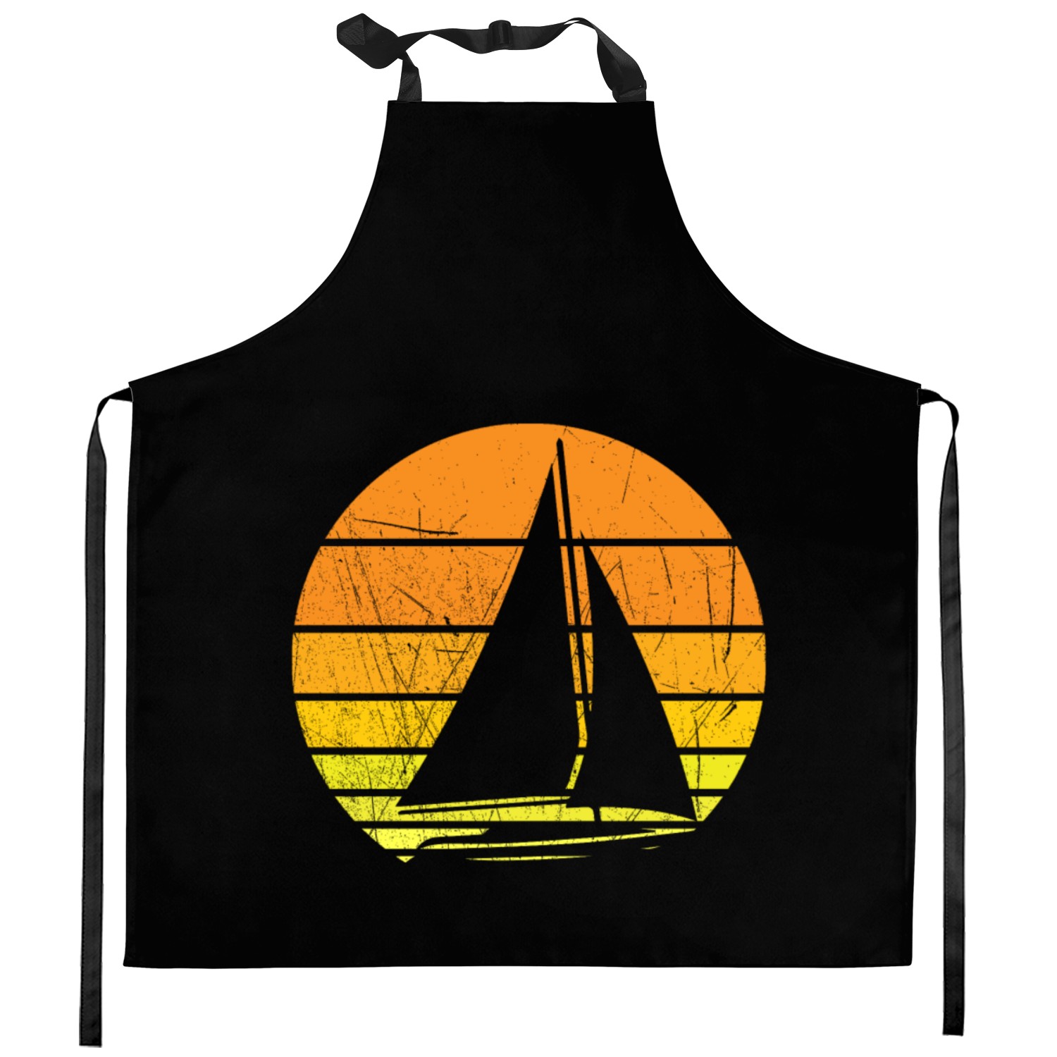 sail sailing boat ship water sea gift idea Kitchen Aprons
