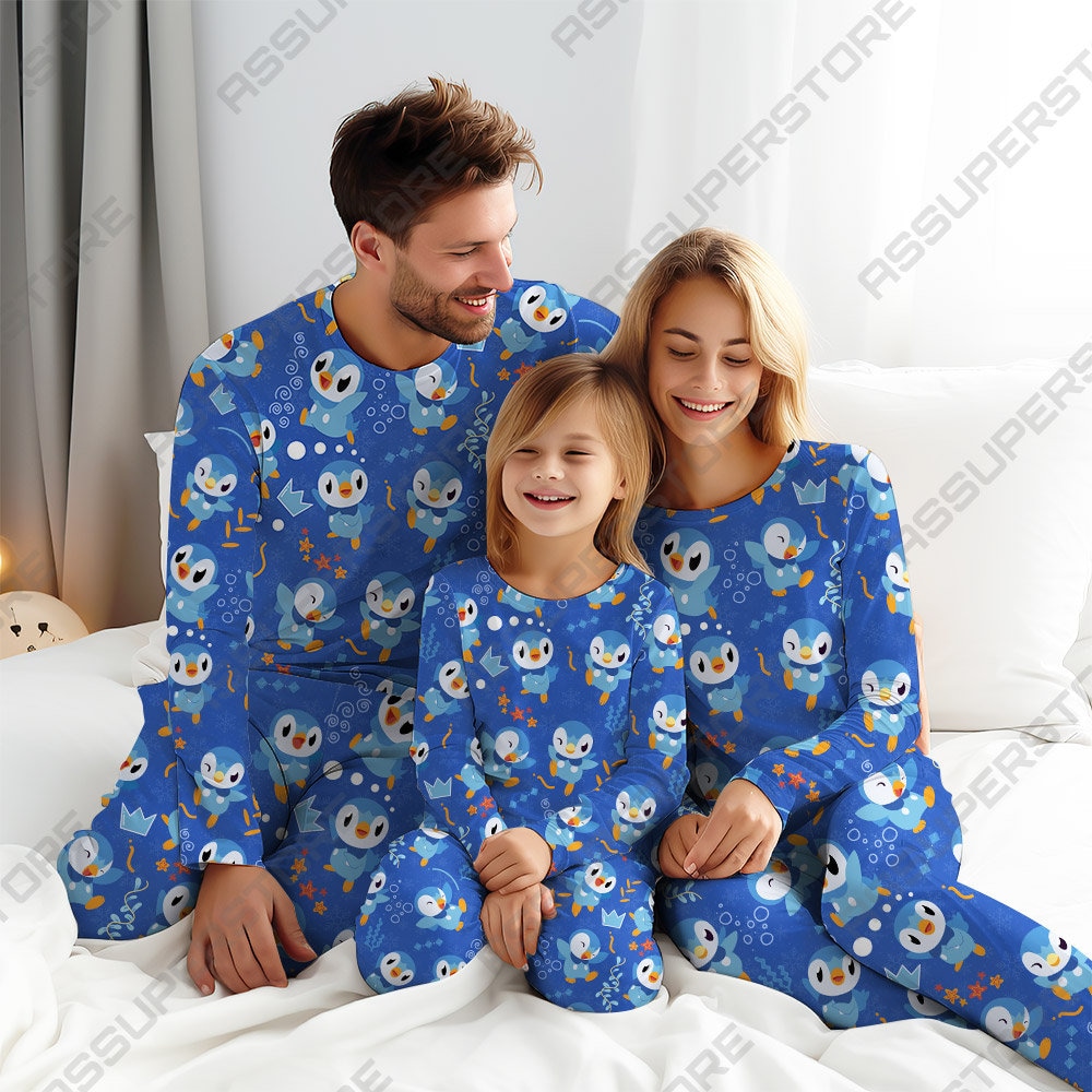 Piplup Pajamas Cute Piplup Family Pajamas Set Japanese Anime Pajamas Gifts