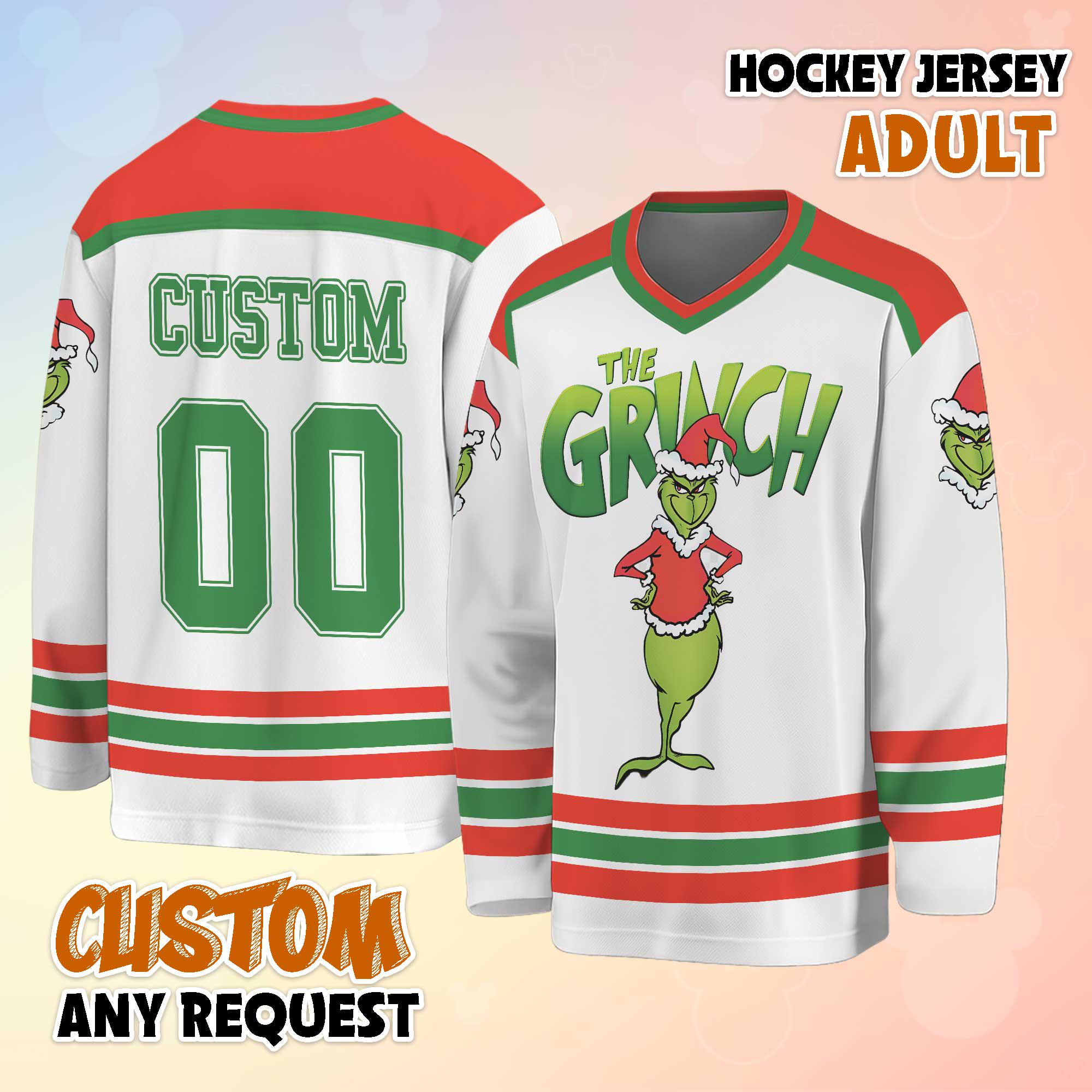 Personalized The funny character Hockey Jersey, Custom Christmas The funny character Shirt, Holiday Sports Outfit, Funny Xmas Gift