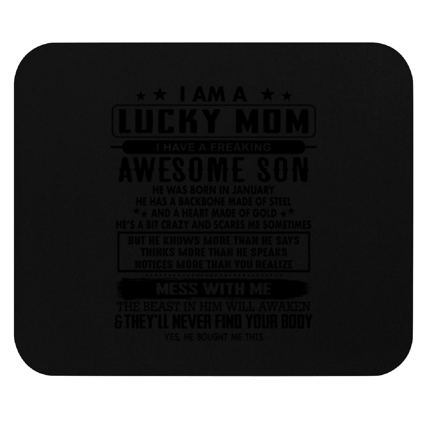 НЕ KNOWS MORE THAN НЕ SAYS THINKS MORE THAN НЕ Mouse Pads