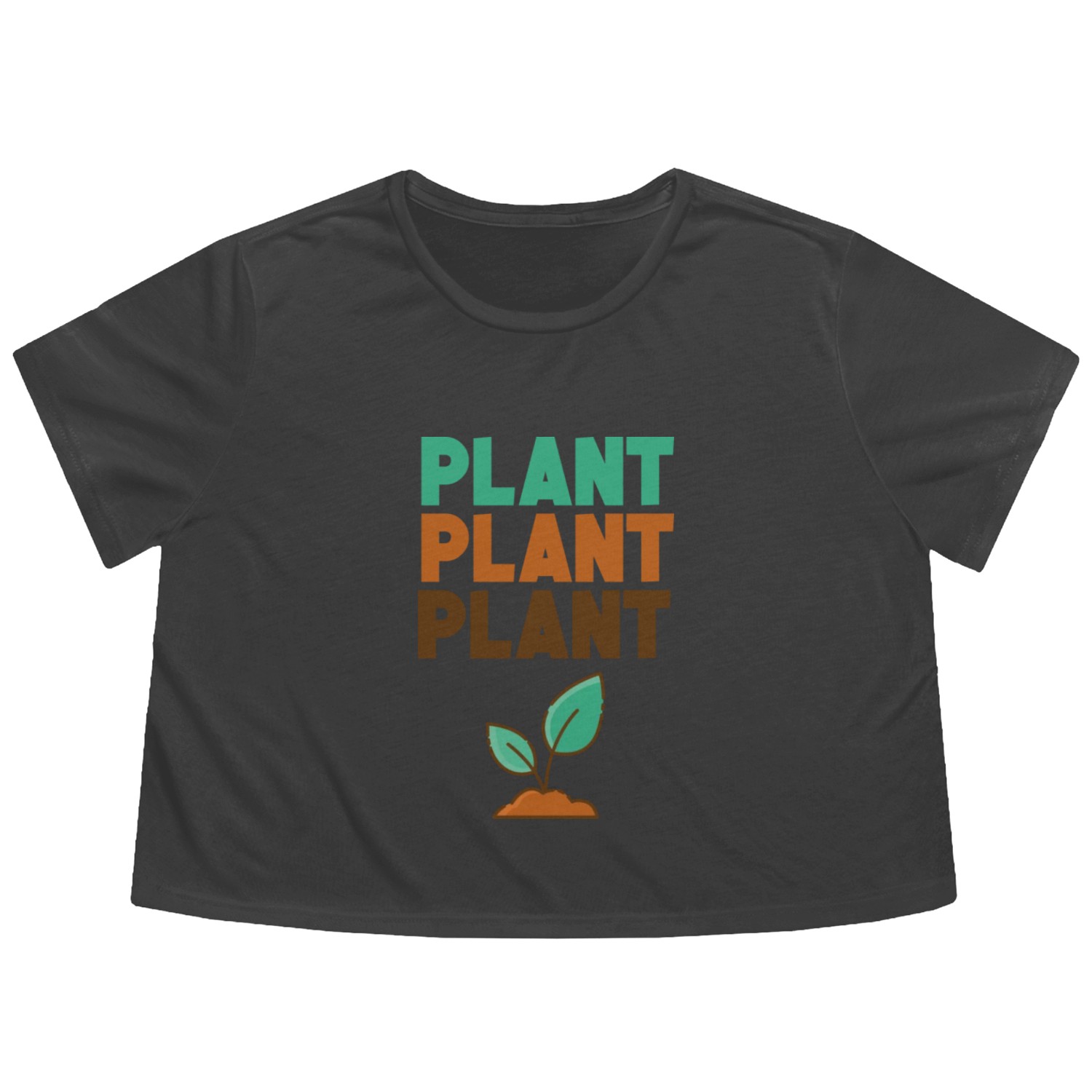 Plant A Tree For Climante Emergency Flowy Cropped Tees