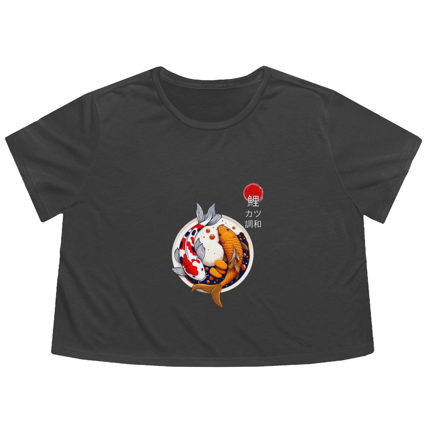Koi Meets Katsu: An Elegant Japanese Fusion Flowy Cropped Tees