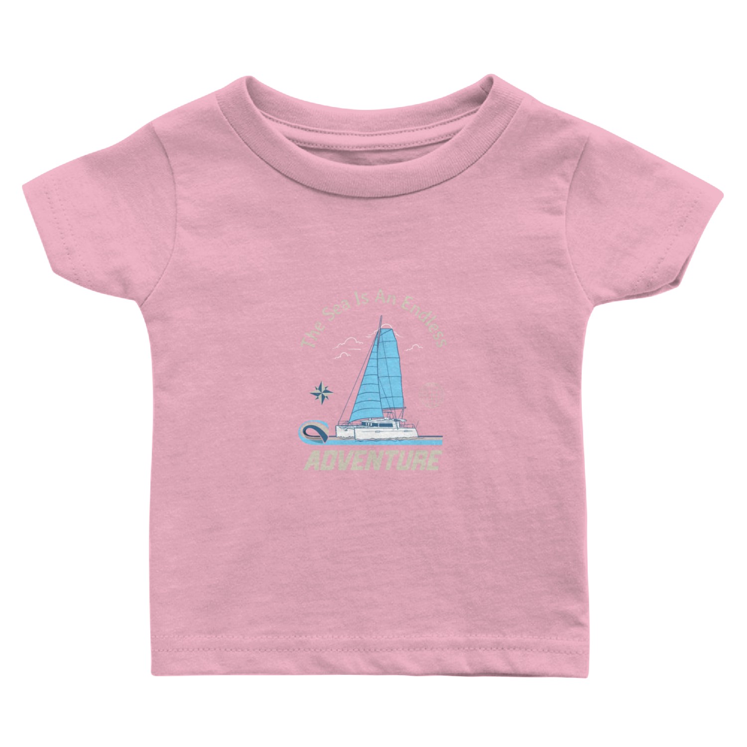 Sailing Is An Endless Adventure Sailor Baby T Shirts