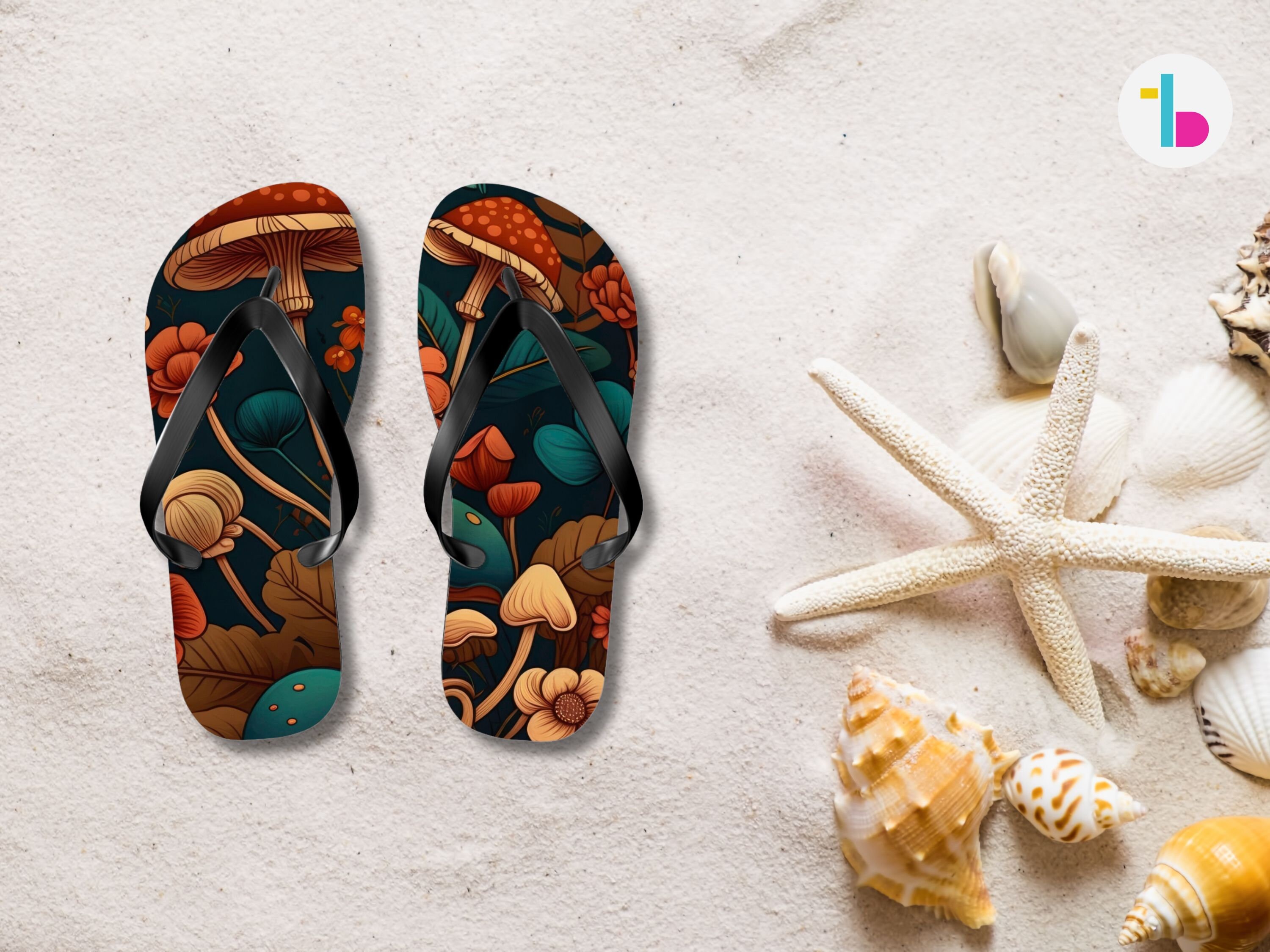 Mushroom flip flops, Cottagecore summer sandals, Fairycore summer shoes, Beachwear, Footwear, Pool shoes, Witch flip flops, Witchy shoes