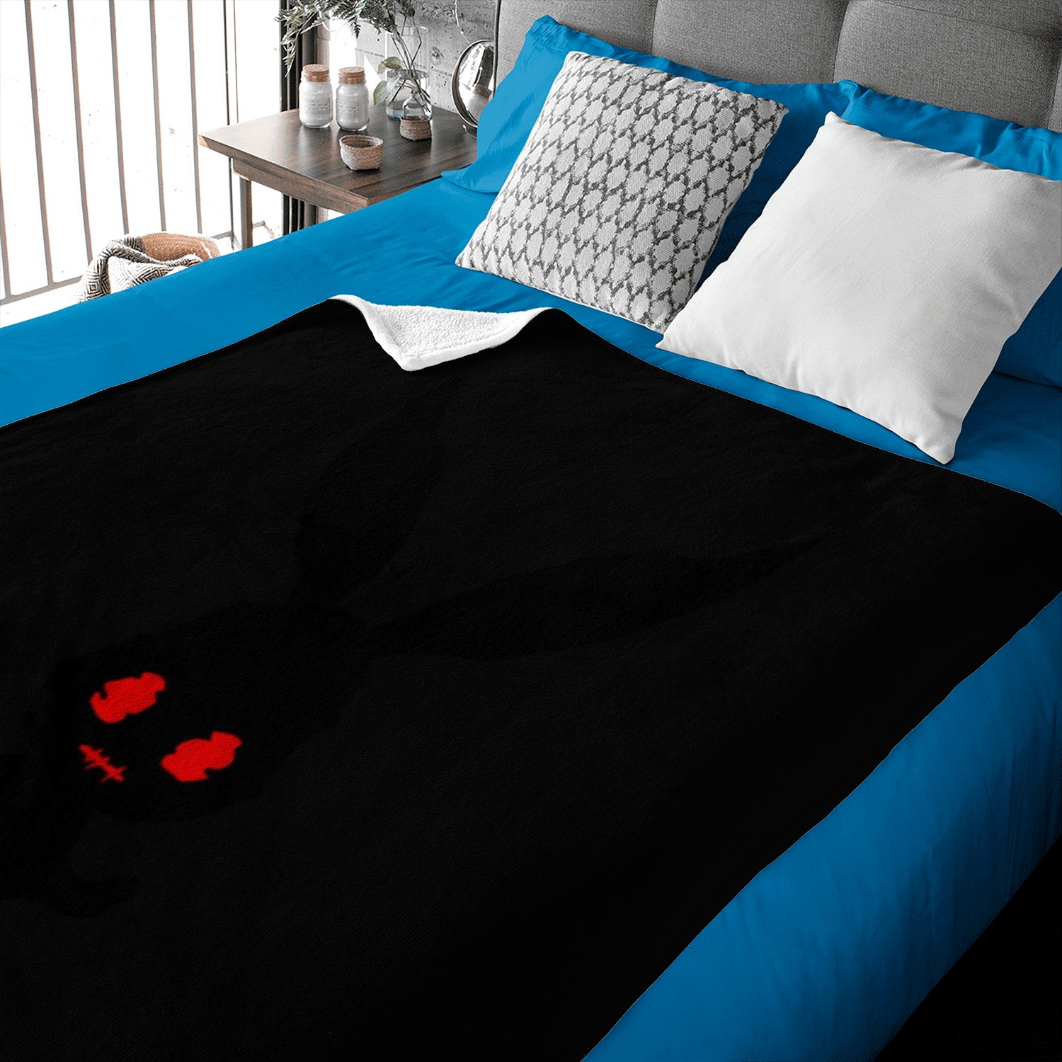 shadow bunny Baby Blankets