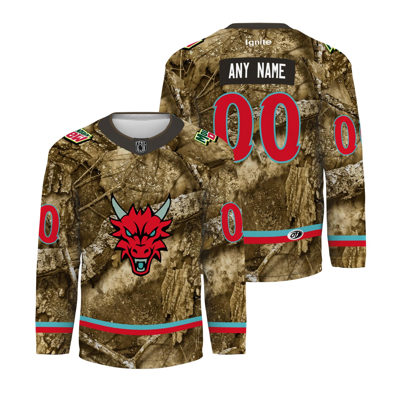 Columbus River Dragons x Outdoors Night 2026 Personalized Hockey Jersey