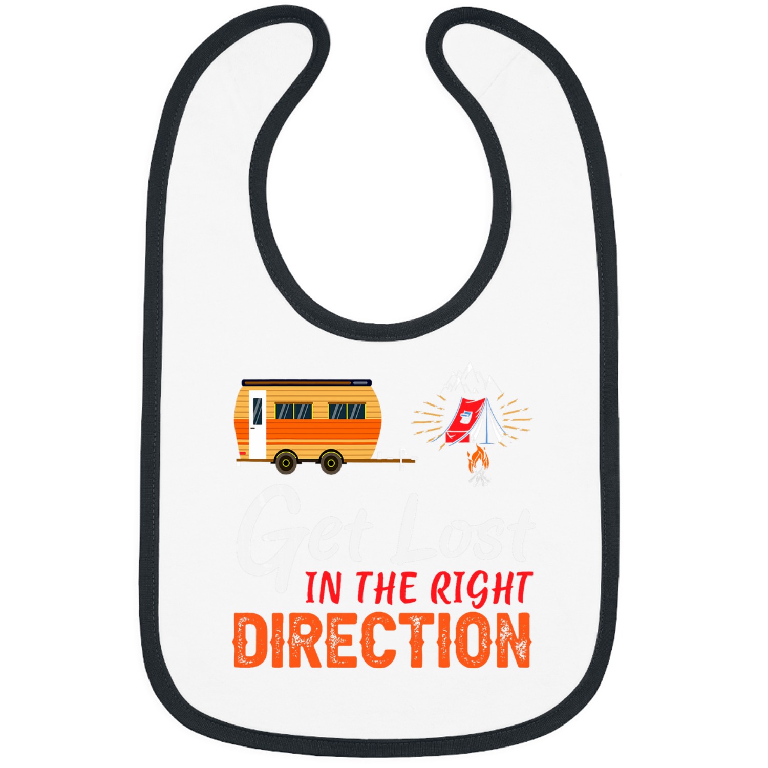 Get Lost In The Right Direction Bibs