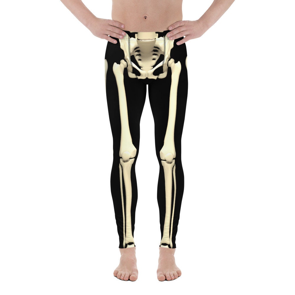 Men's Skeleton Leggings sporty leggings, fitness pants for men, Xmas, workout