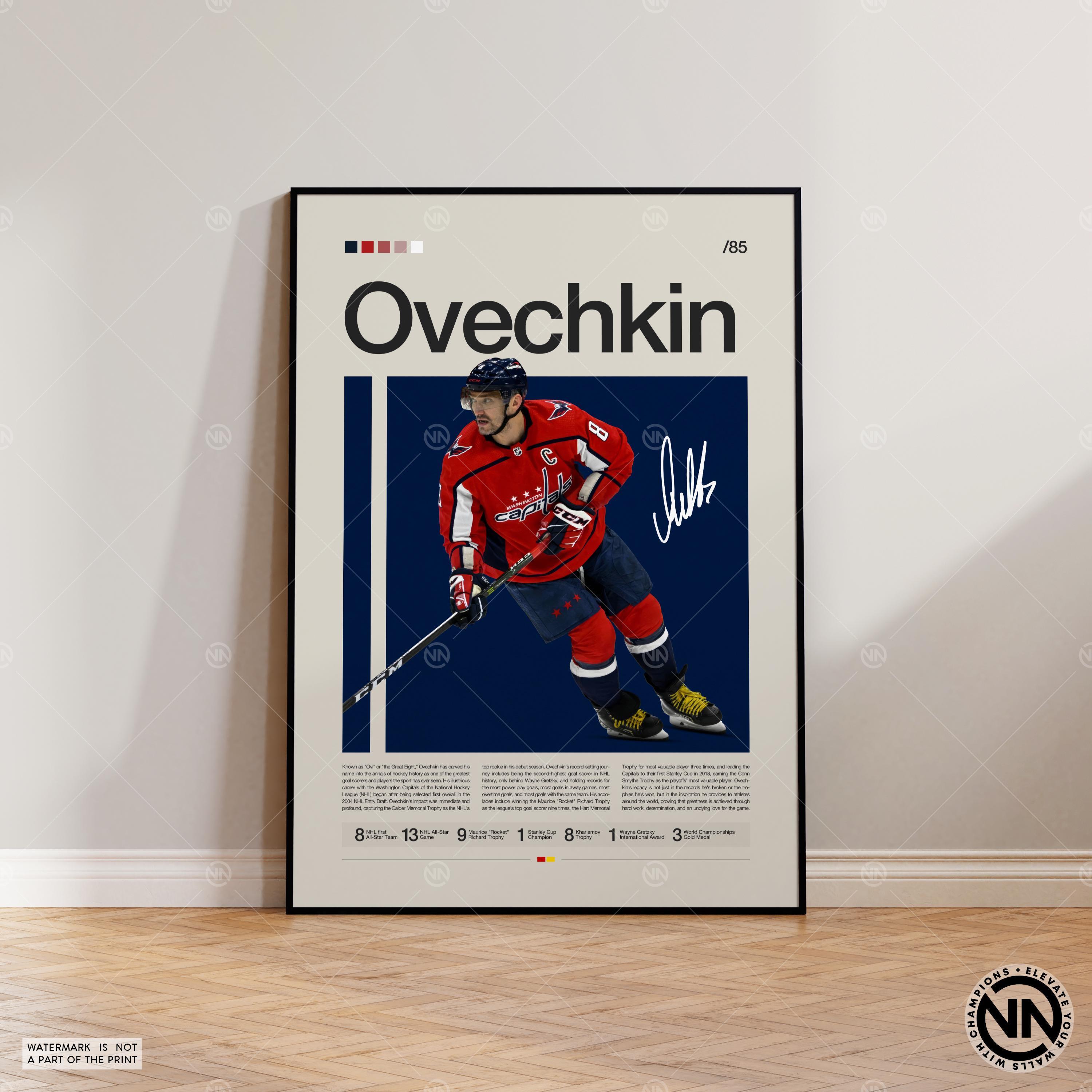 Alexander Ovechkin Poster, Washington Capitals Poster, NHL Poster, Hockey Poster, Sports Poster