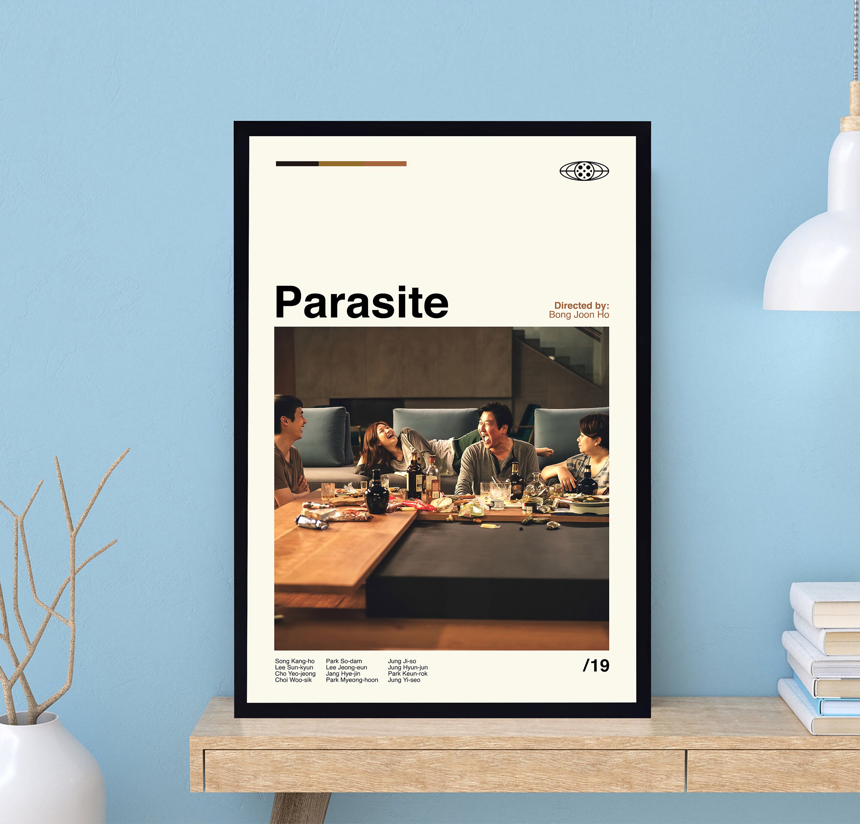 Parasite Poster, Bong Joon-ho, Parasite Print, Retro Movie Poster, Minimalist Art, Vintage Poster, Modern Art, Wall Decor, Home Decor