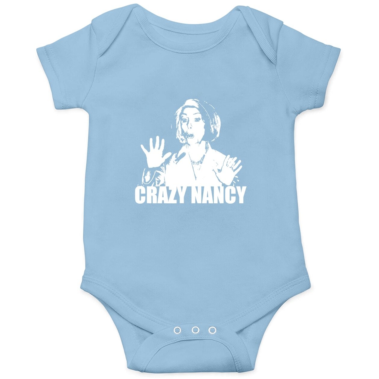 Crazy Nancy Pelosi Funny Political Trump Impeachment Baby Bodysuit