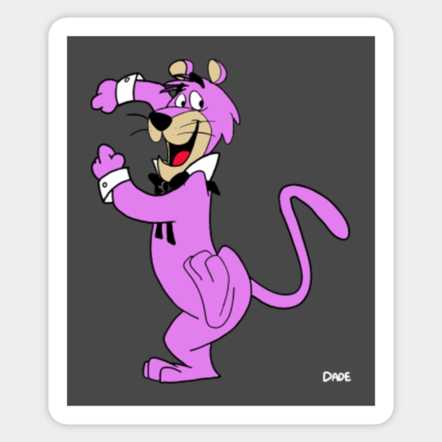 Snagglepuss says Exit Stage Right - Christmas - Sticker