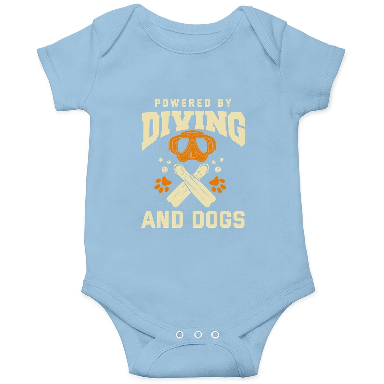 Diving Baby Bodysuit Dog Lover Scuba Diving Lover Diver Baby Bodysuit