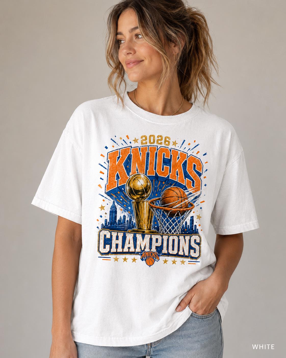 Comfort Colors New York Knick 2026 Shirt, Champions City Hoops Basketball Tee, NY Sports Fan Gift