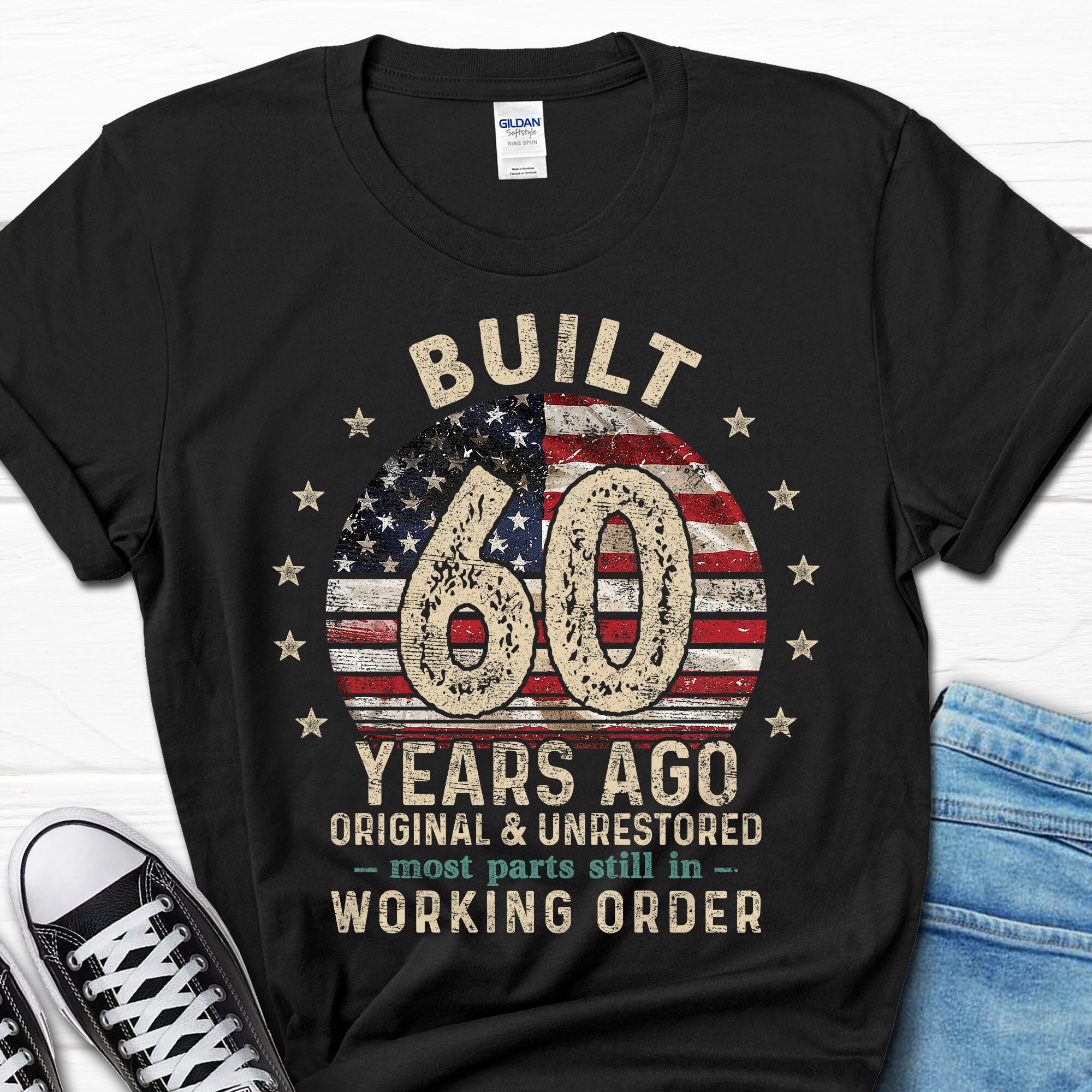 Built 60 Years Ago Shirt, Vintage 1964 Shirt, 60th Birthday Gift, Turning 60 Gift