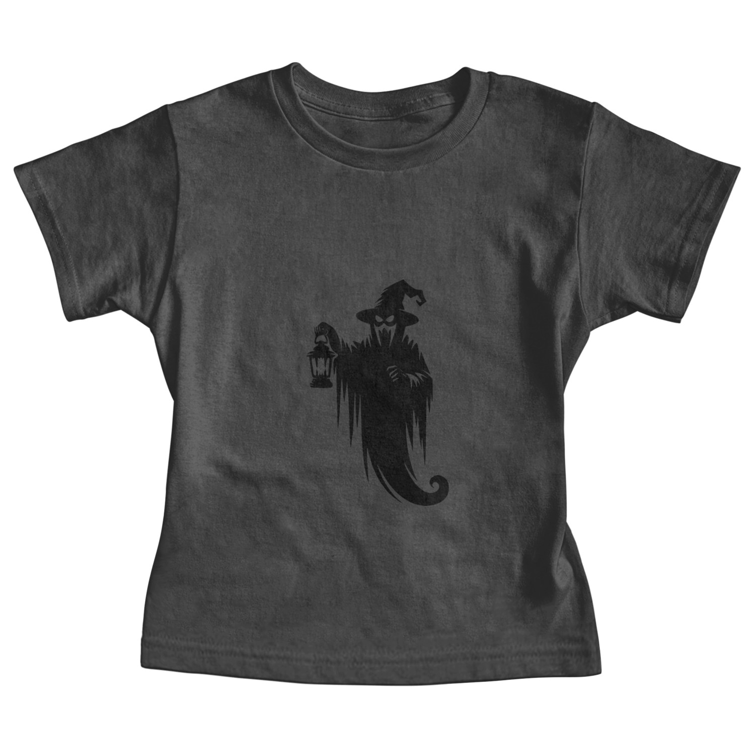 Flying Halloween Ghost With Lamp And Hat Baby Tees