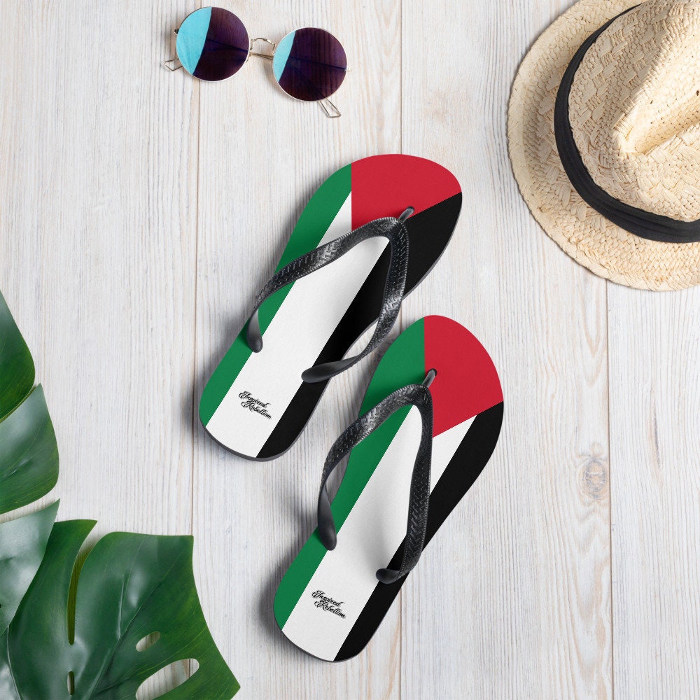 Palestine Flag Flip-Flops | Free Palestine Palestinian Pride