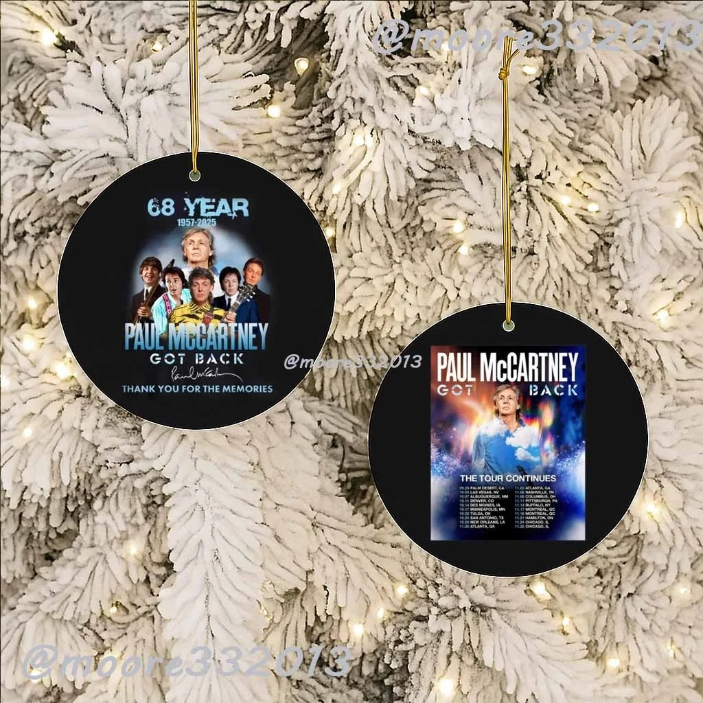 P mccartney Tour 2025 Ornament, North America Anniversary Concert Keepsake