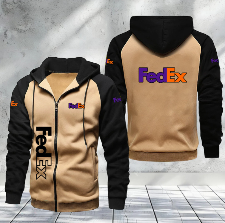 Fedex Raglan Full Zip Hoodies