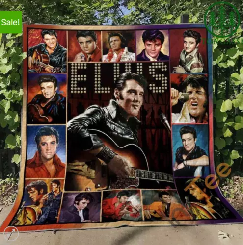The King Elvis Presley singing Quilts Blanket
