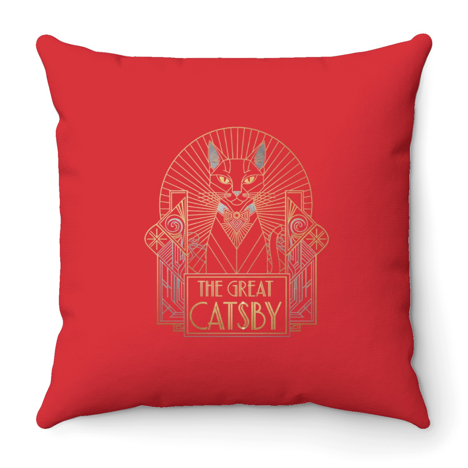 The Great Catsby Throw Pillows