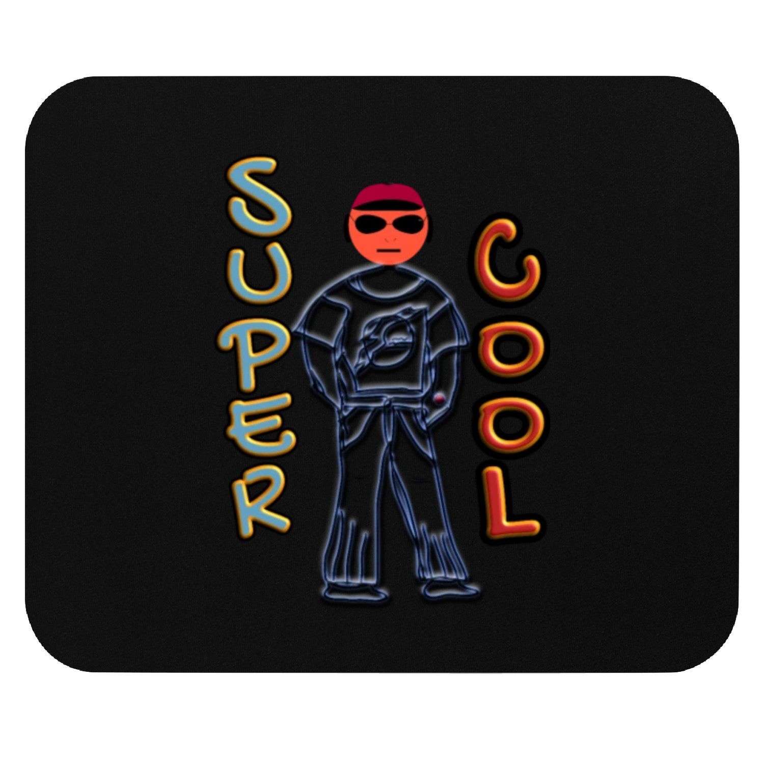 Super cool guy Mouse Pads