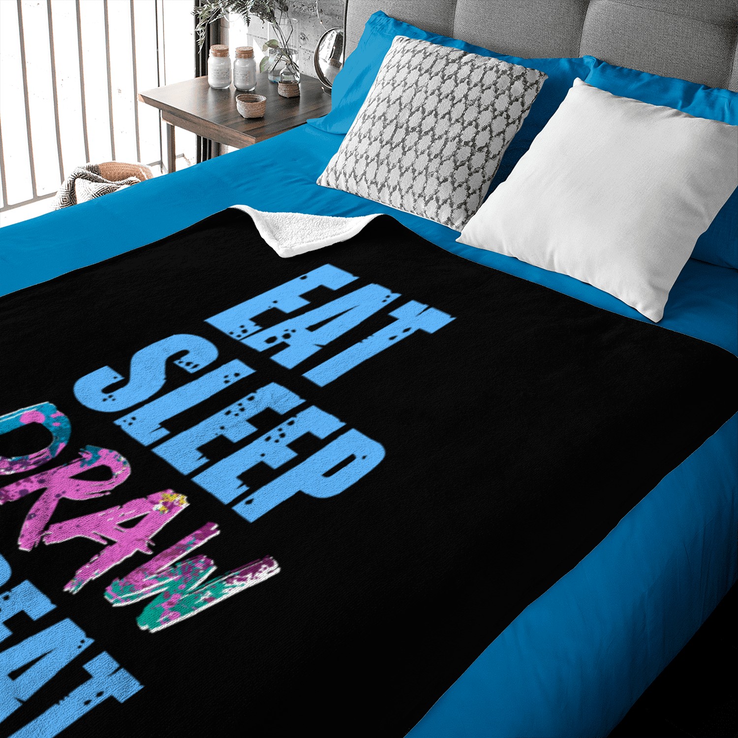 Artist Eat Sleep Draw Repeat Art Drawing Gift Baby Blankets