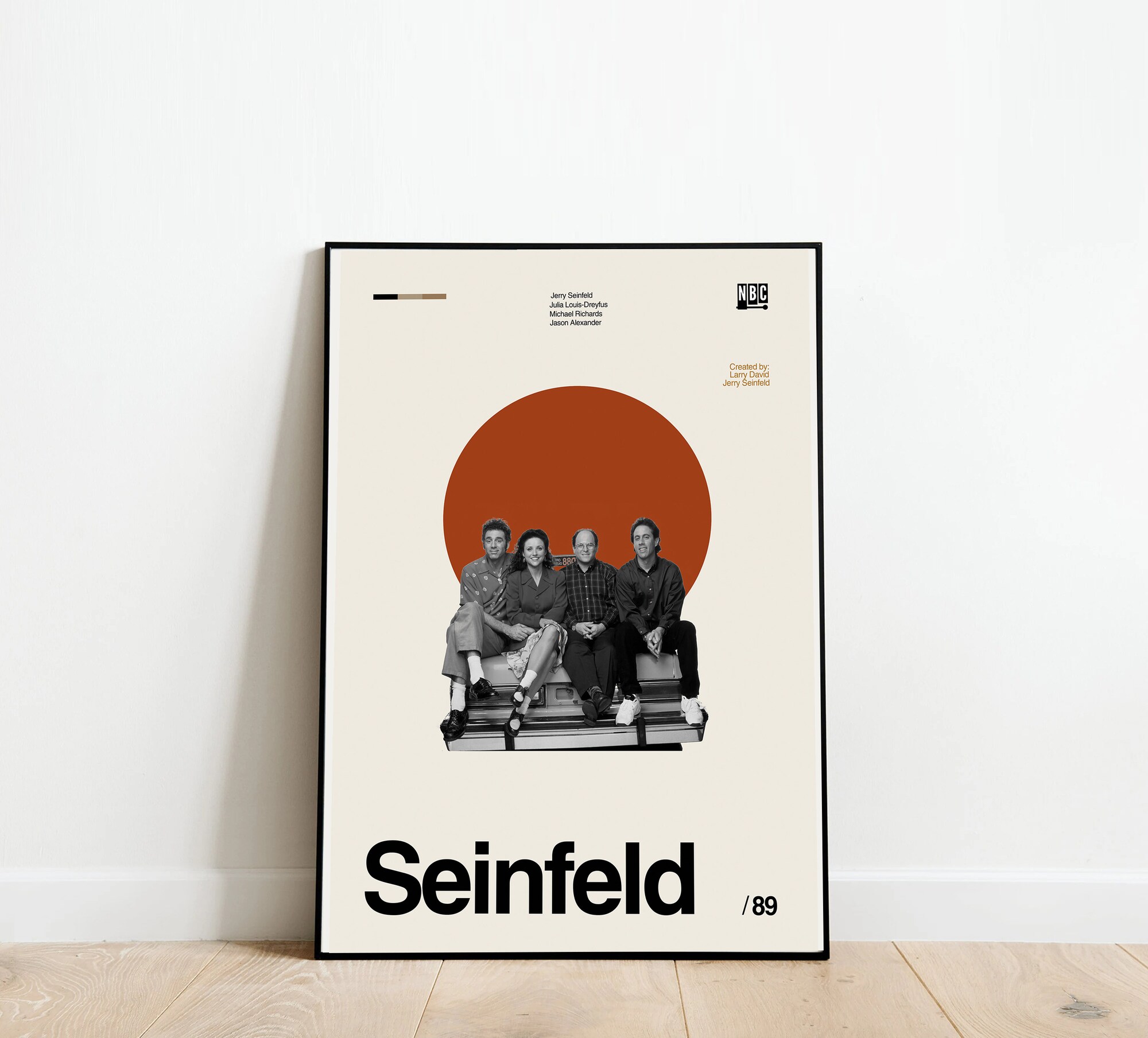 Seinfeld Poster - Seinfeld Restaurant - Art Poster - Abstract Minimalist