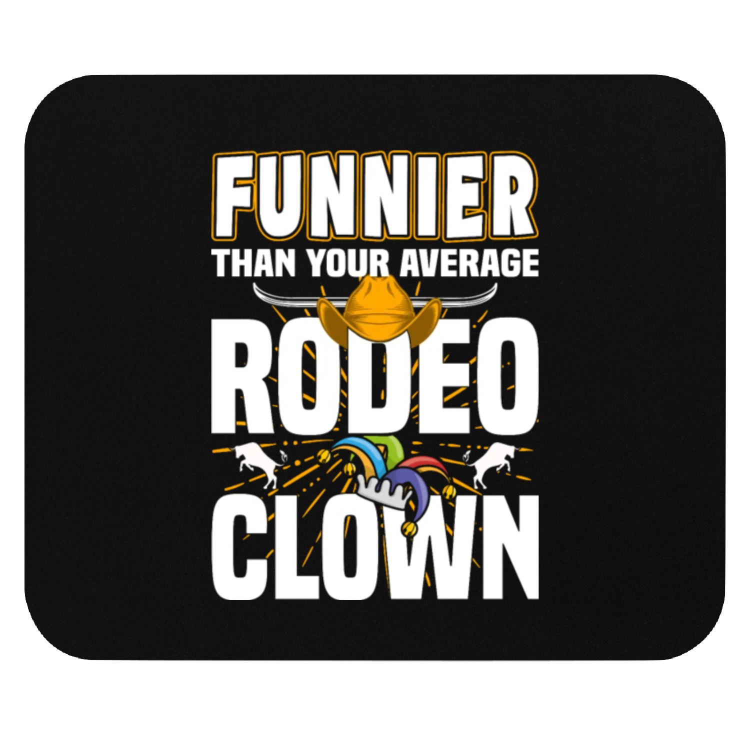 Rodeo Clown | Rodeo Cowboy Western Profession Mouse Pads