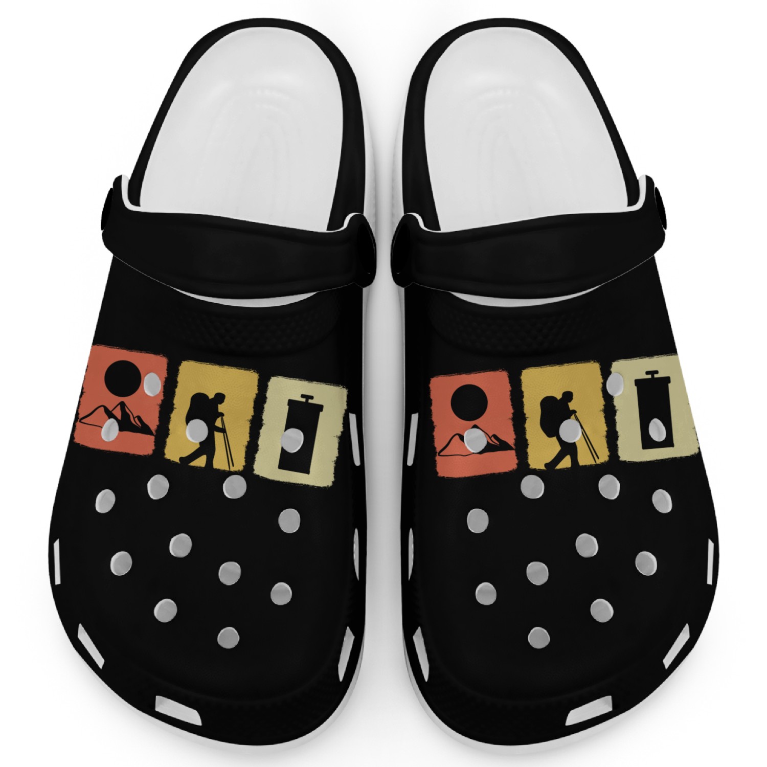 Vintage Hiking Adventurous and Motivated Person Gi Clogs