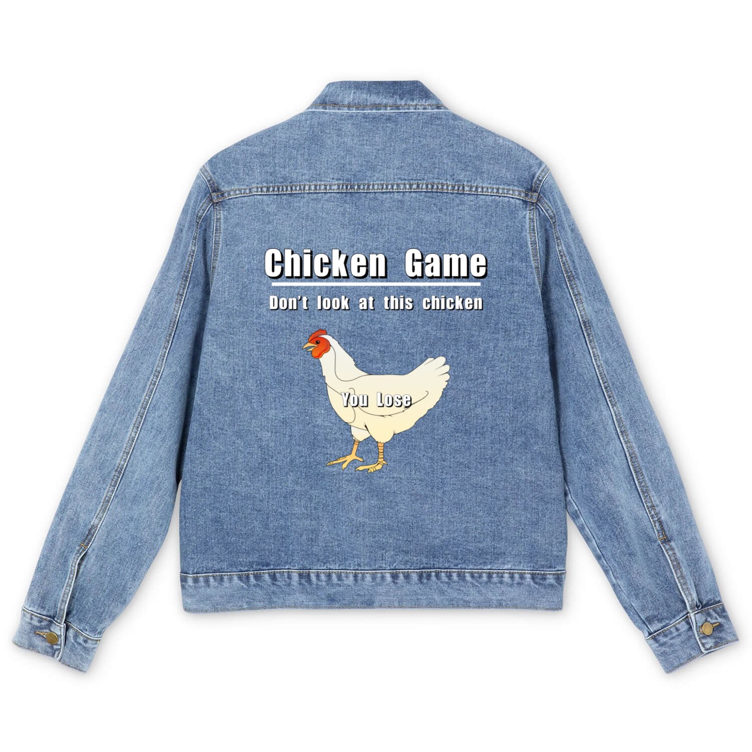 Chicken Game Men's Denim Jackets