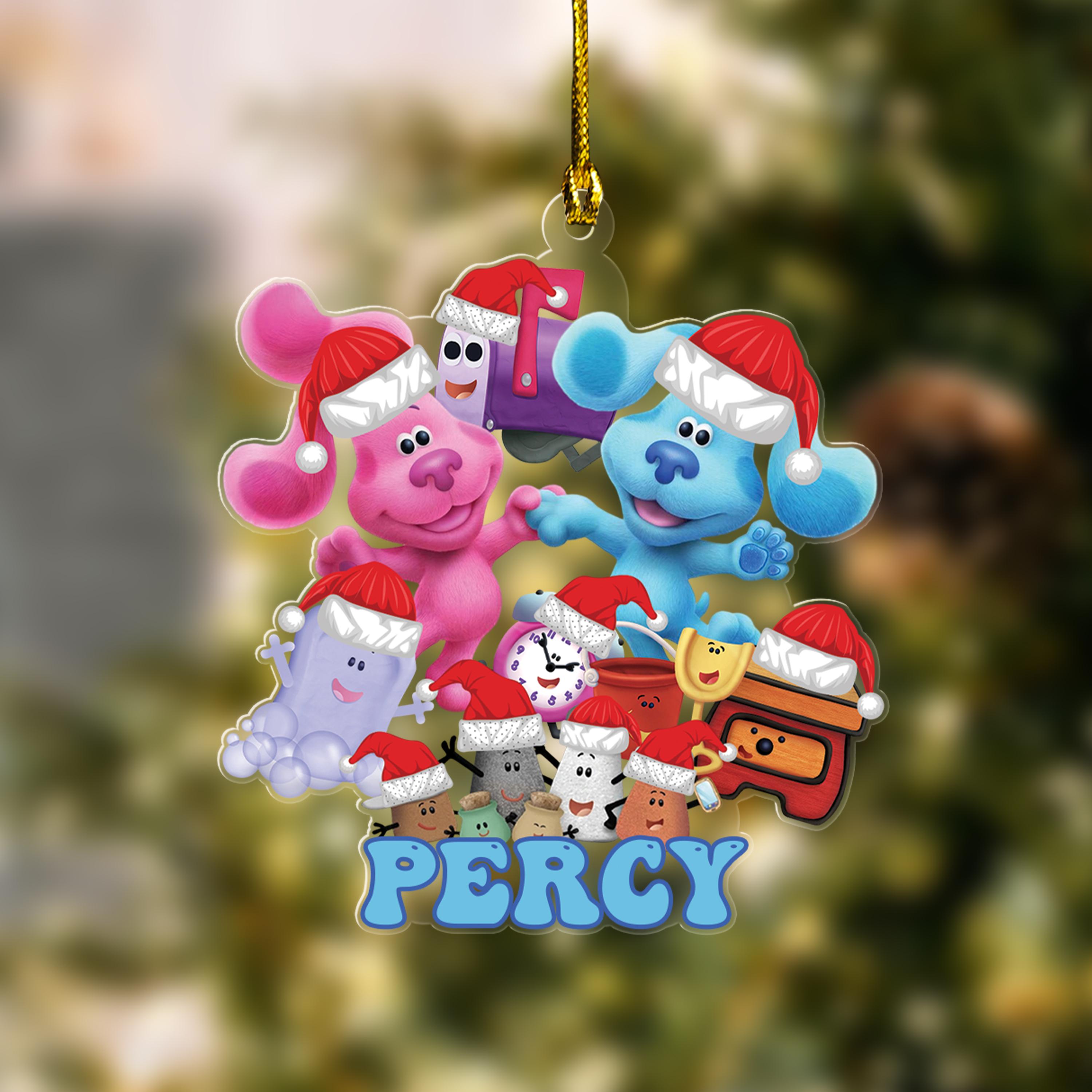 Blues Clues Ornament, Personalized Blue Clues Ornament, 2024 Personalized Family Ornament, Kid Ornaments, Blues Party Supplies