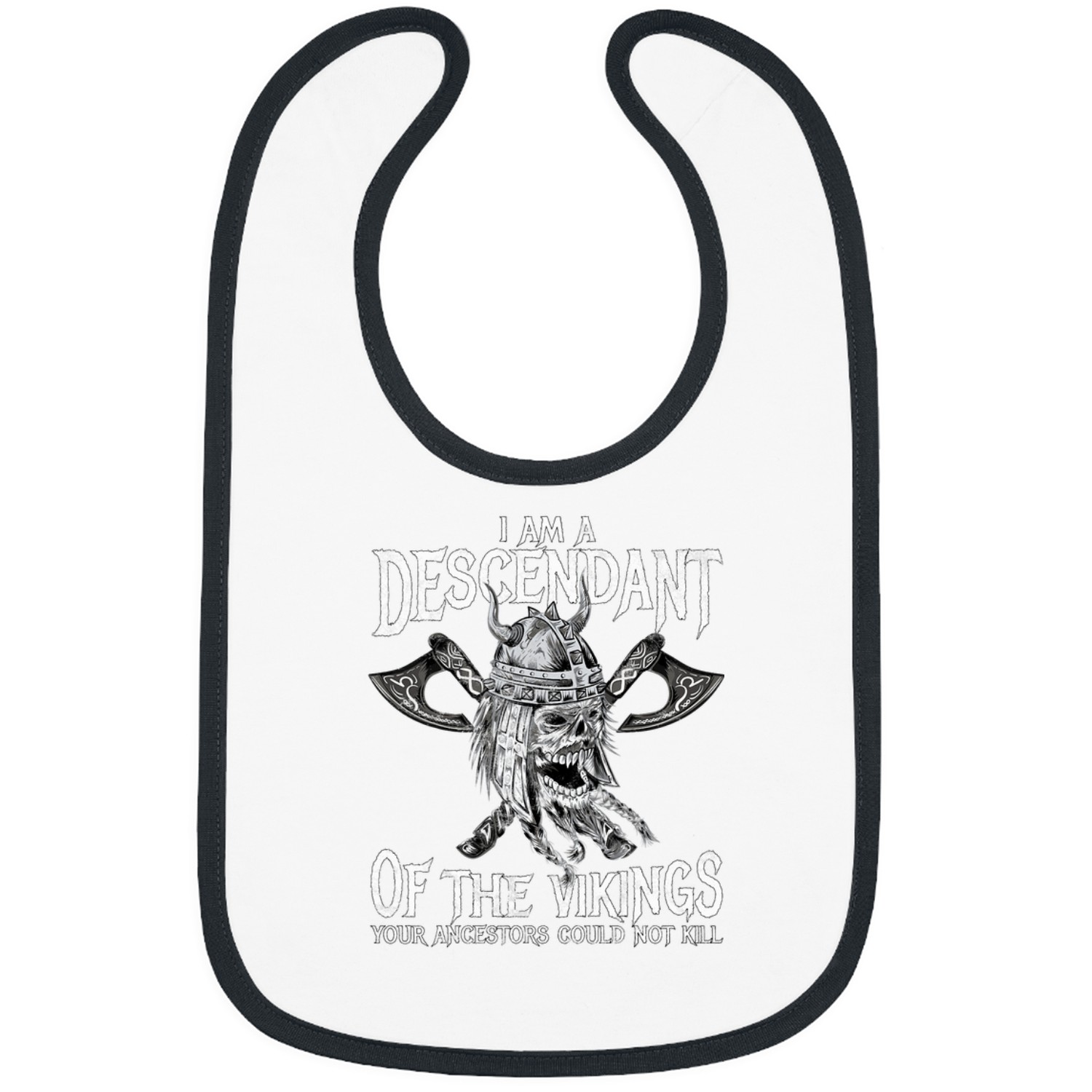 Mens Descendant Of The Vikings Your Ancestors Could Not Kill Bibs