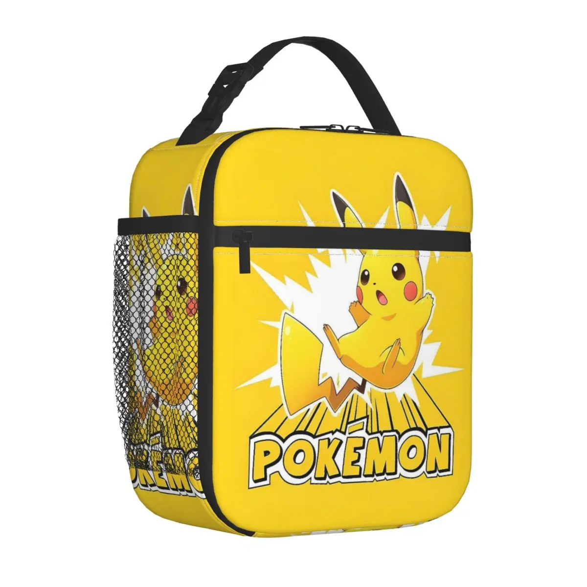 PKM Lunch Bag For Adult Pika Graphic Lunch Box Retro Picnic Cooler Bag Portable Oxford Thermal Tote Handbags