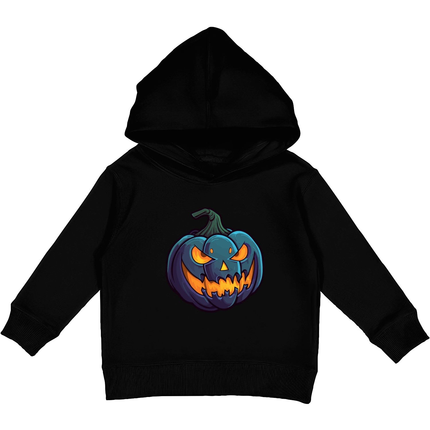 Wild Grimace Halloween Pumpkin Glowing Eyes Kids Pullover Hoodies