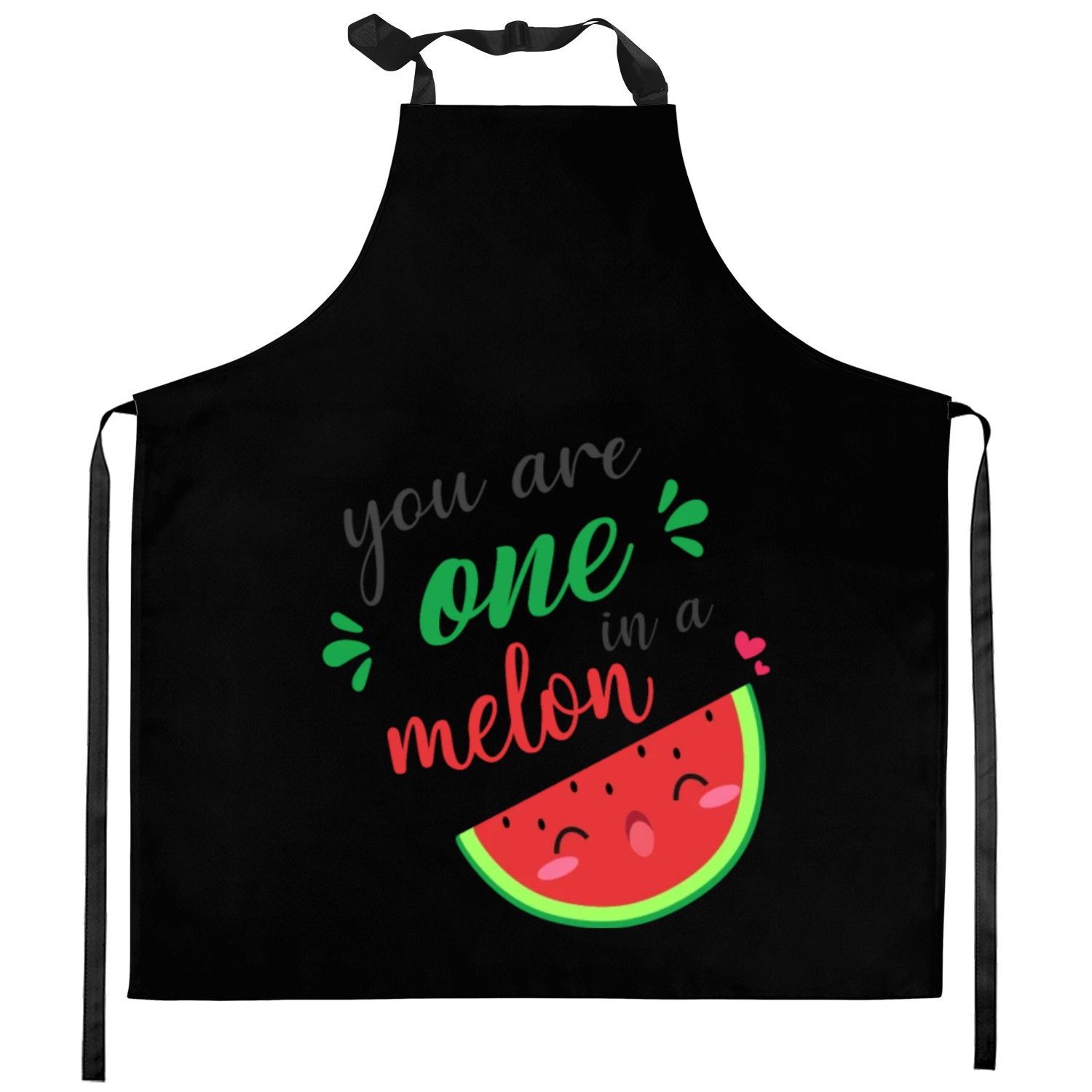 you are one in a melon- cute watermelon Kitchen Aprons