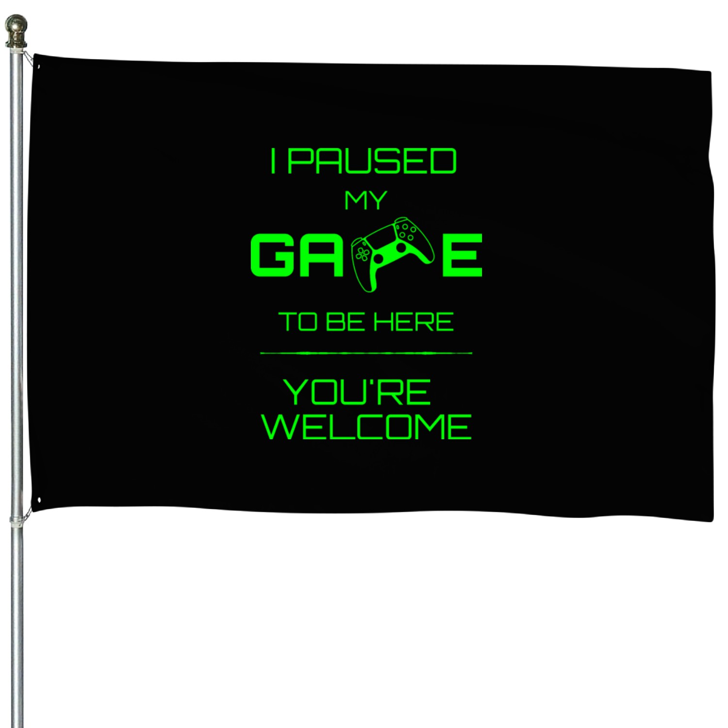 I paused my game - lime House Flags