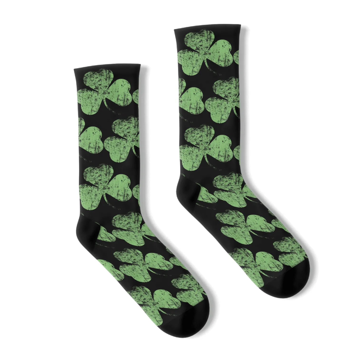 Irish Shamrock Design Irish Pride Green Shamrock Socks