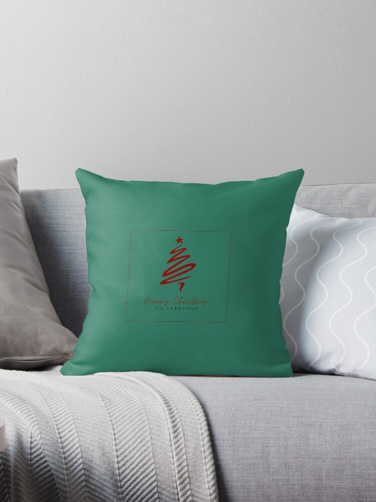 merry christmas to everyone Pillow