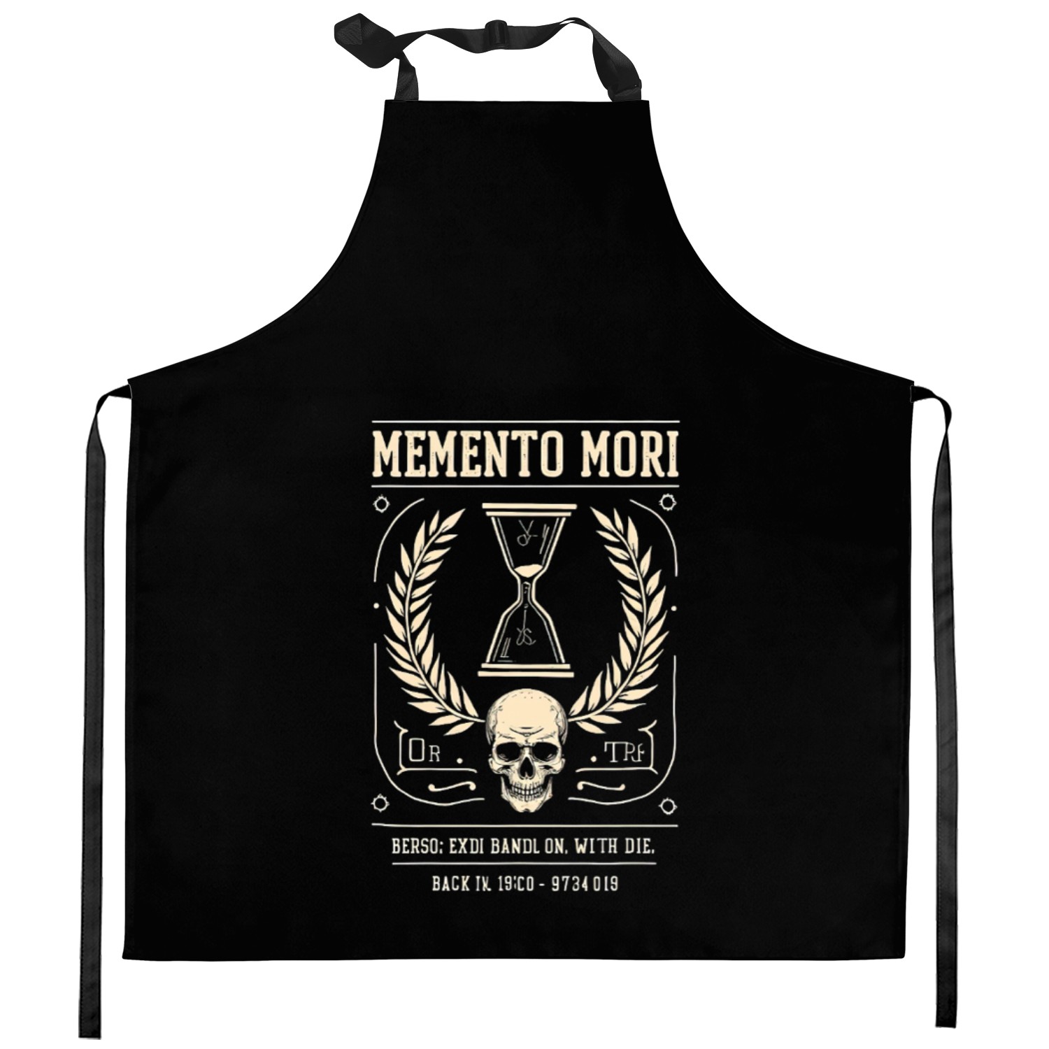 Memento Mori Remember the death Kitchen Aprons