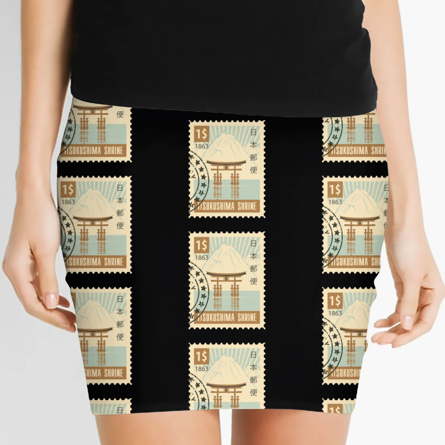 Japanese Shrine Women's Mini Skirts