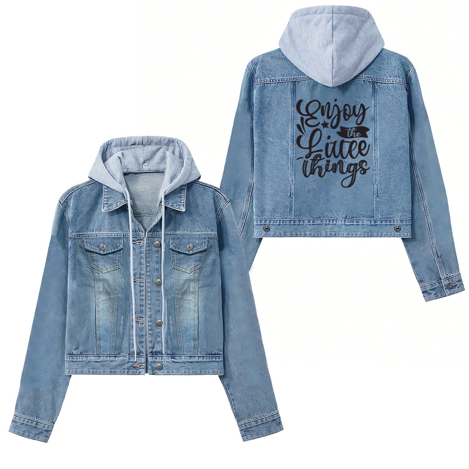EnjoyThe Little Thing Women's Denim Jackets